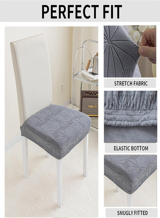 GERLNF Dining Chair Covers Stretch Jacquard Removable and Washable Chair Covers, Protector Chair Cushion Kitchen Dining Home Slipcovers (4PCS,Orange) - Image 5